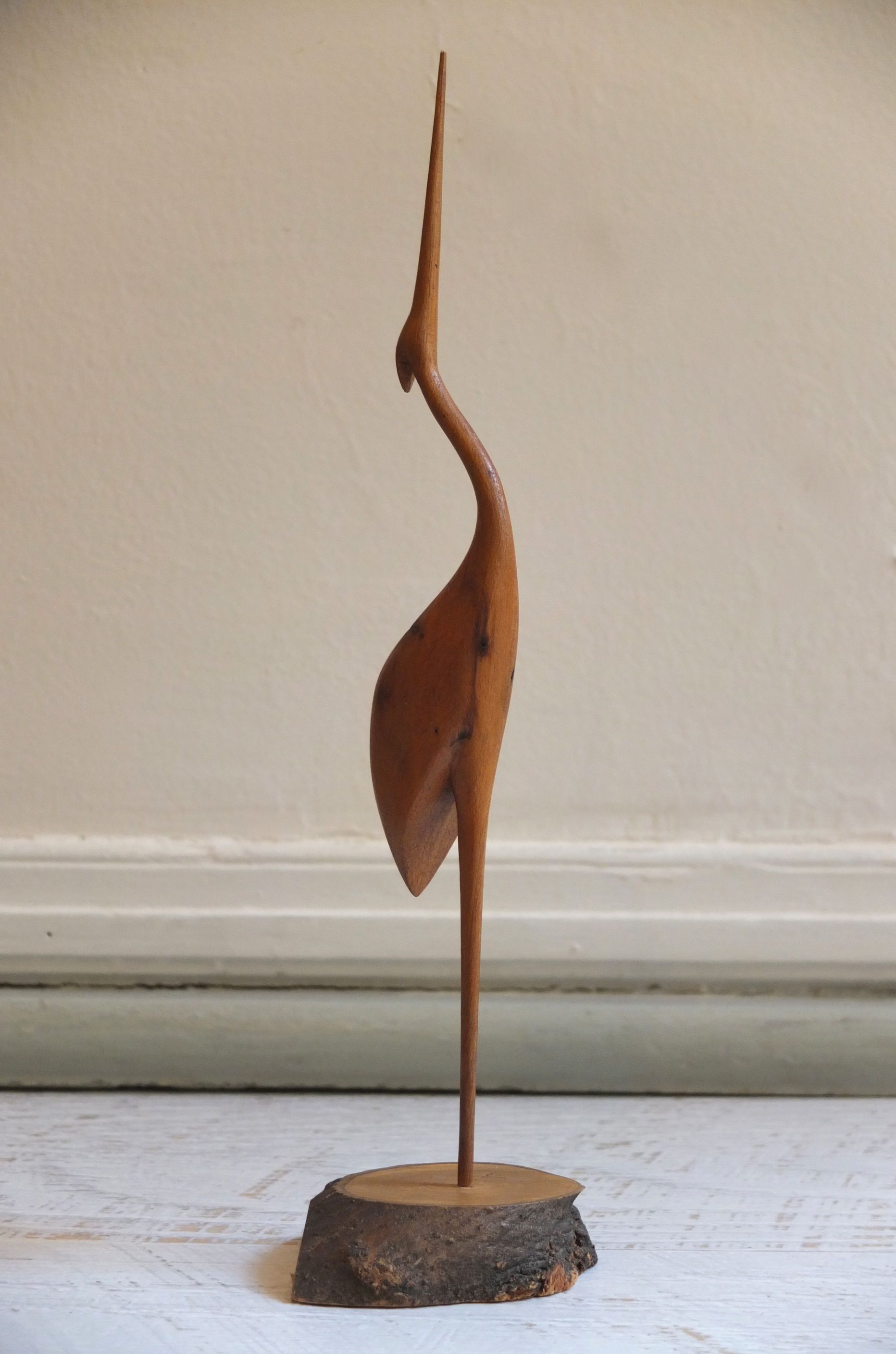 figurine en bois de style Bruxelles 58 heron slavia vintage 2