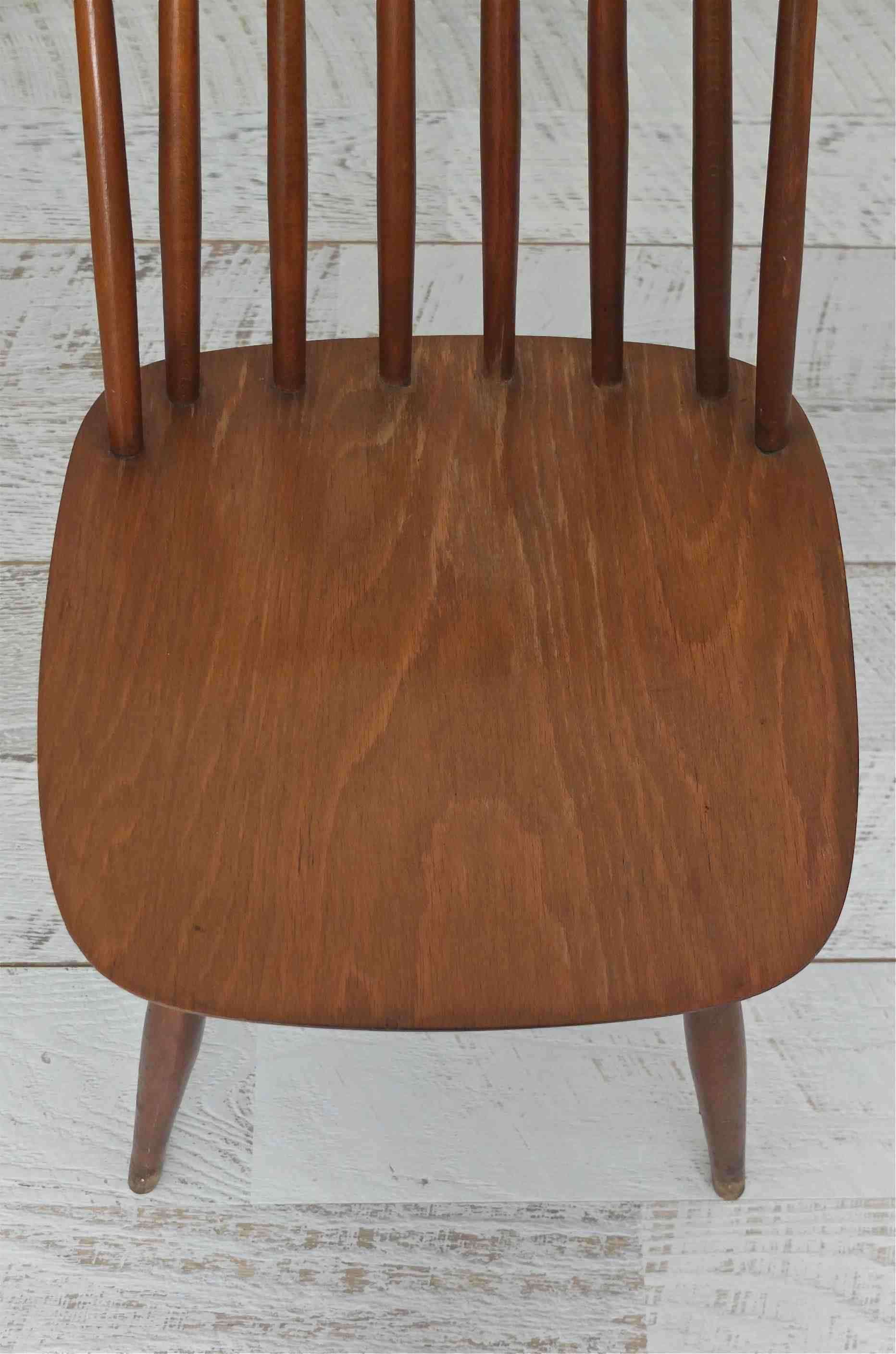 chaise vintage bois de style scandinave folk portland slavia vintage 3