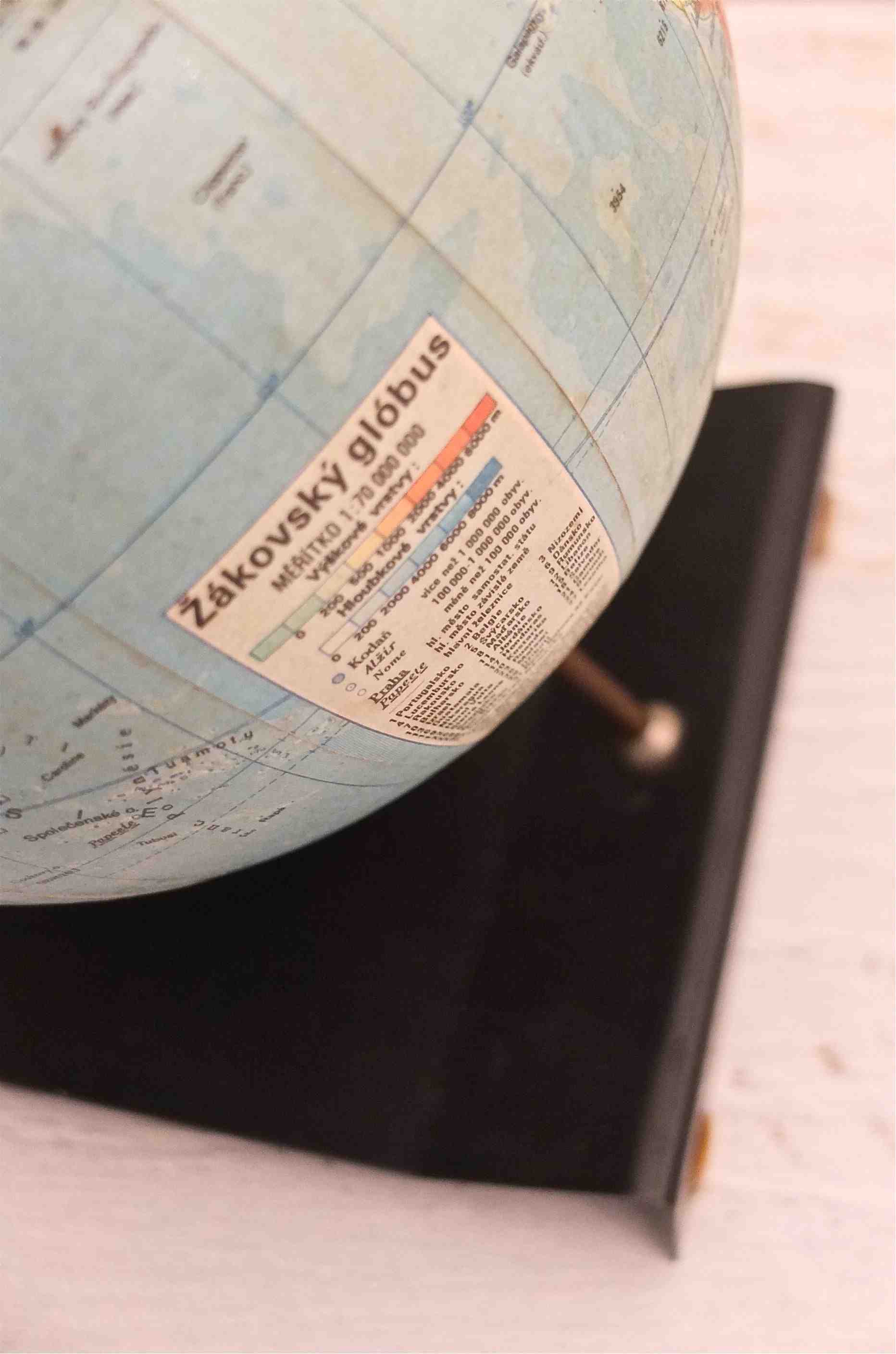 globe terrestre vintage tcheque novy svet slavia vintage 2