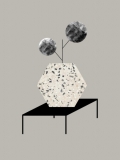lavmi - design tchèque - petit mural "terrazzo" (gris) 