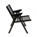 Fauteuil rex lounge - teinte noir - design slovène - Rex Krajl 