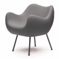 design polonais - roman modzelewski - fauteuil RM58 mat - gris  - vzor 