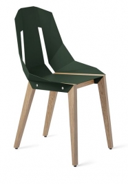 tabanda - chaise "Diago" vert foncé - RAL 6005 - design polonais