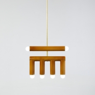 Suspension TRN light D2  en céramique et laiton - Pani Jurek
