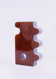 Vase BARVA - marron / lilas - Pani Jurek