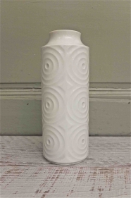 Vase  blanc allemand  en porcelaine des années 60 "Ulma"