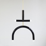 Suspension TRN light E2 en céramique et laiton - Pani Jurek