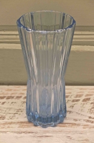 Vase en verre tchèque des années 60 "Ice"
