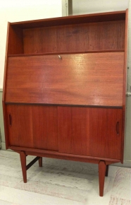 Secrétaire en teck de style scandinave des années 60 "Rotterdam"