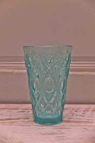 Vase en verre  des années 60 "Tourmaline"