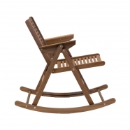 Rocking chair - noyer - design slovène - Rex Krajl