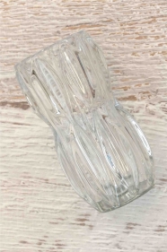 Vase en verre de Bohême des années 60 "Iceland"