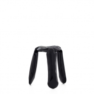 Tabouret Plopp noir glossy - design polonais - Zieta
