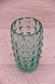 Vase en verre de style Bruxelles "Emerald"
