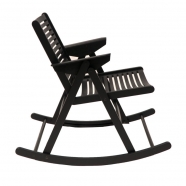 Rocking chair - noir - design slovène - Rex Krajl