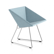 Fauteuil RM57 - bleu clair chiné