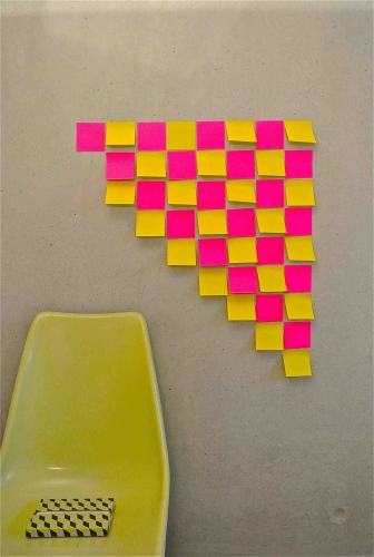 Slavia vintage déco mur de post-it