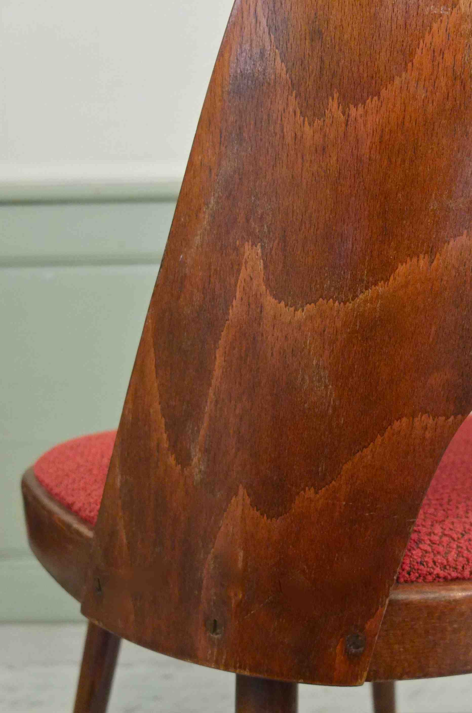 chaise vintage en bois courbe Thonet de  style Baumann annees 60 Slavia Vintage modèle "Kavarna" 9