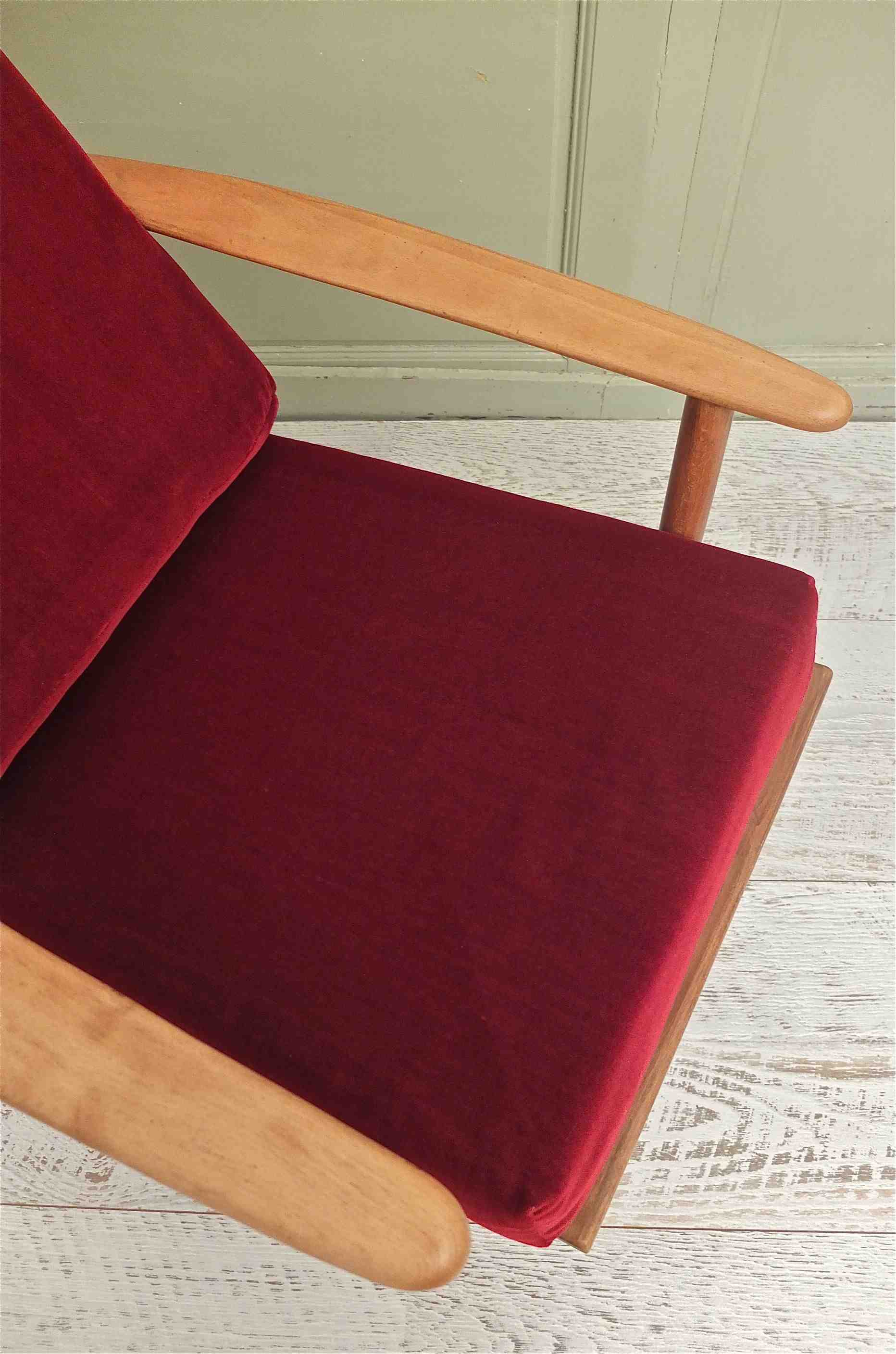 Slavia vintage fauteuil vintage des années 50 modèle Winnipeg 