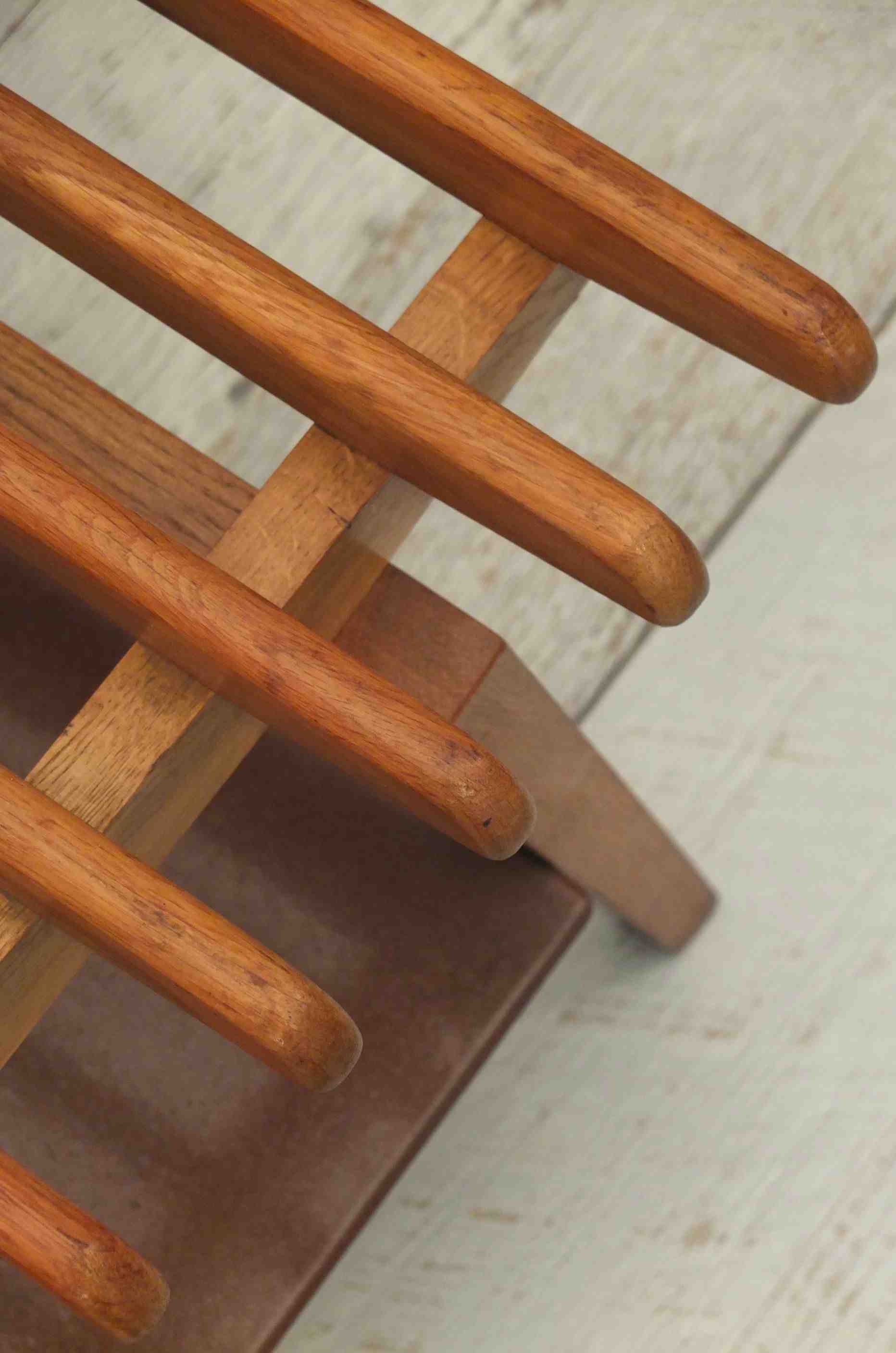 table basse vintage de style scandinave bois natural slavia vintage 5