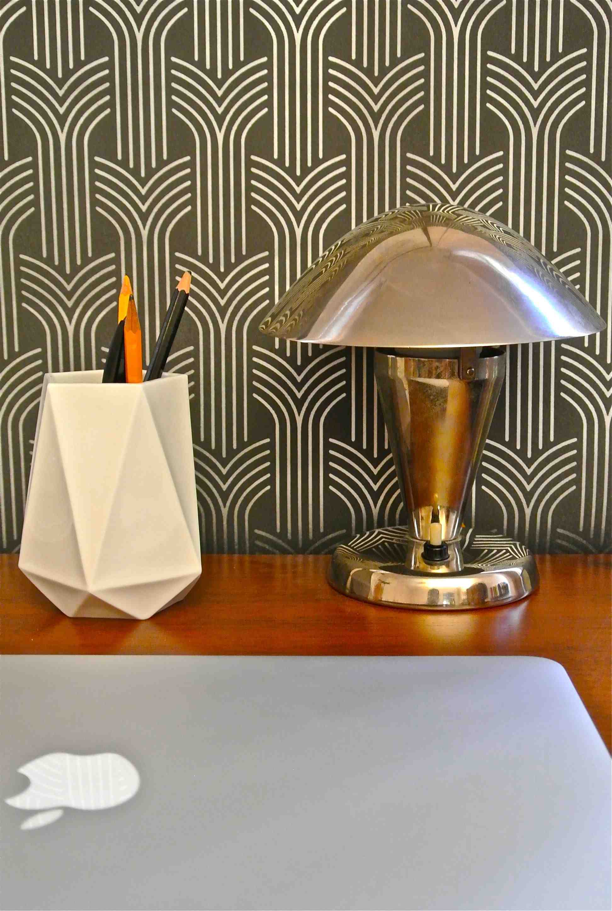 Slavia vintage lampe chromée highball quartet
