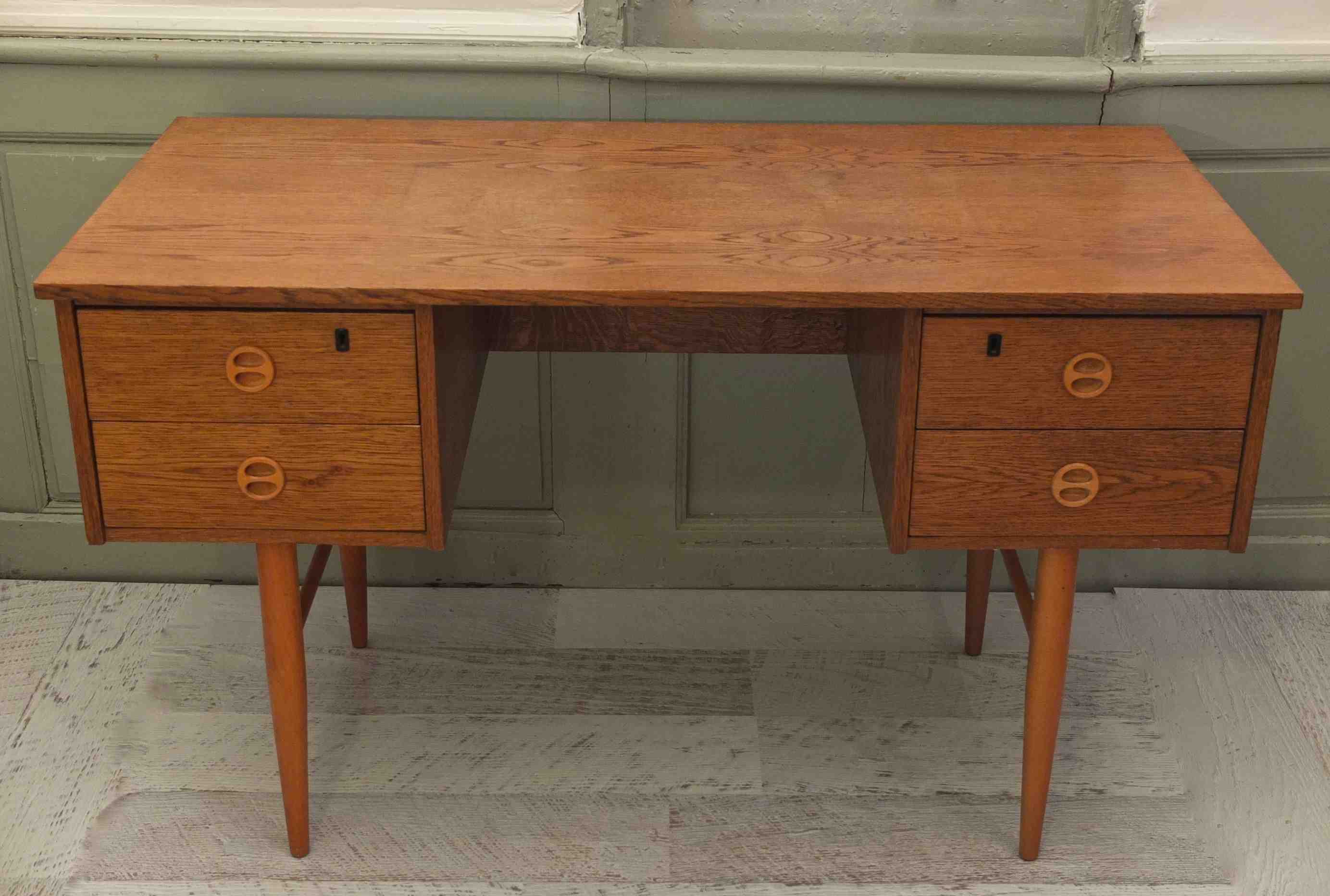 Slavia Vintage bureau en bois allemand vintage de style scandinave annees 60 "Essential" photo horizontale