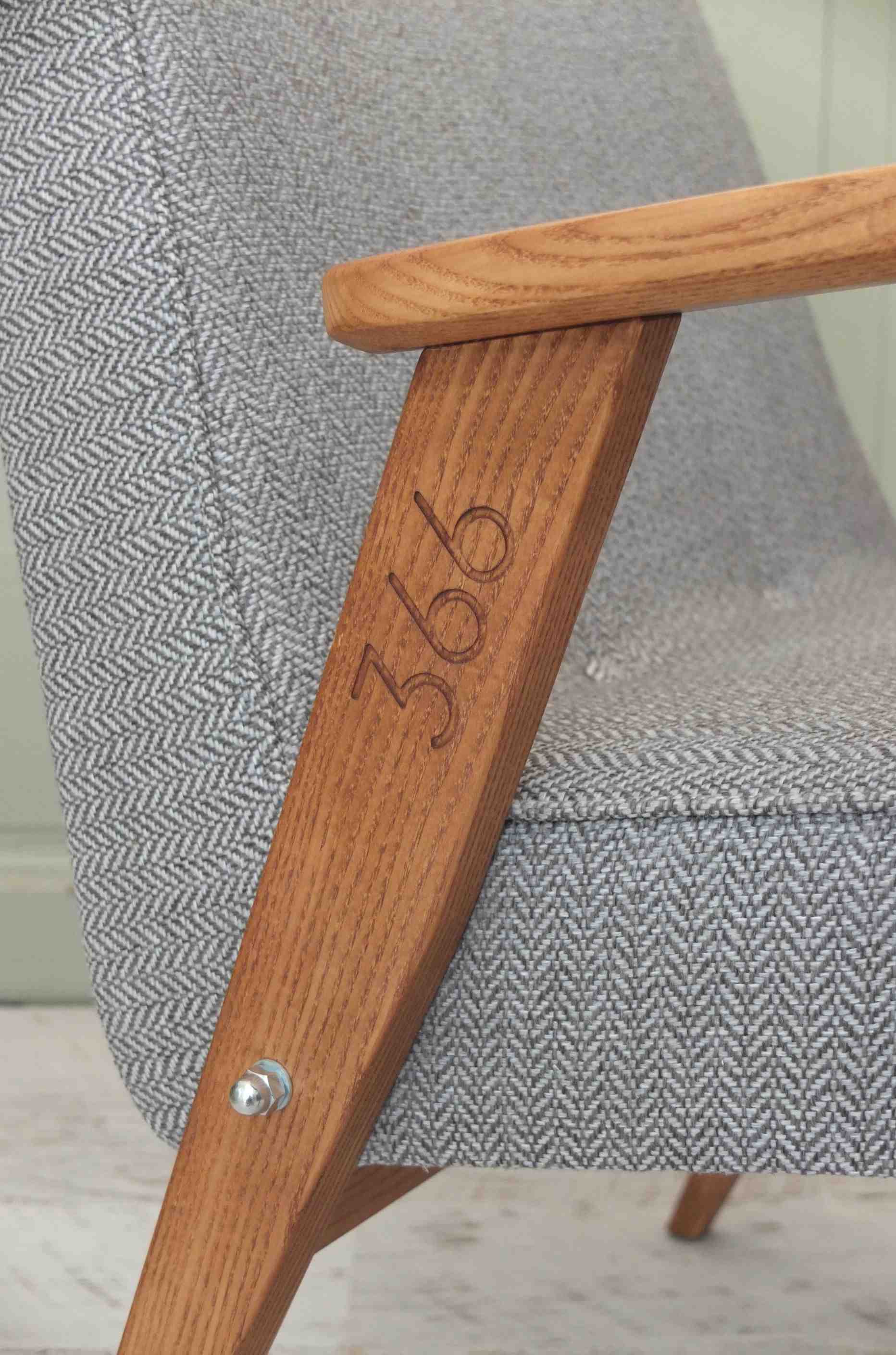 fauteuil 366 Jozef Chierowski 366 concept design polonais slavia vintage 8