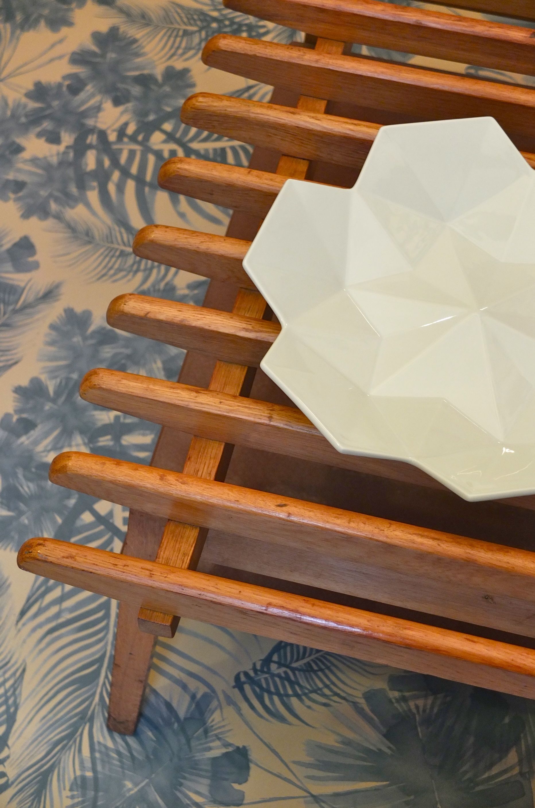 table basse de style scandinave en bois natural slavia vintage 