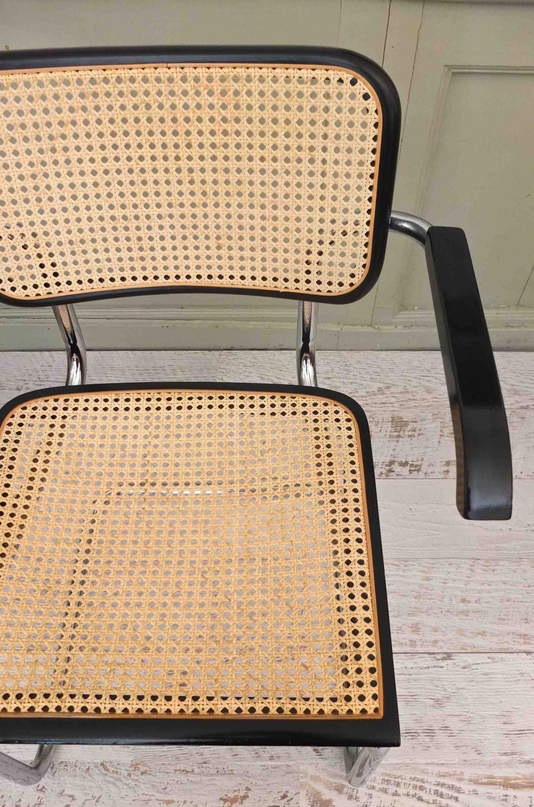 Slavia vintage détail chaise cesca B64 modèle "Weimar"