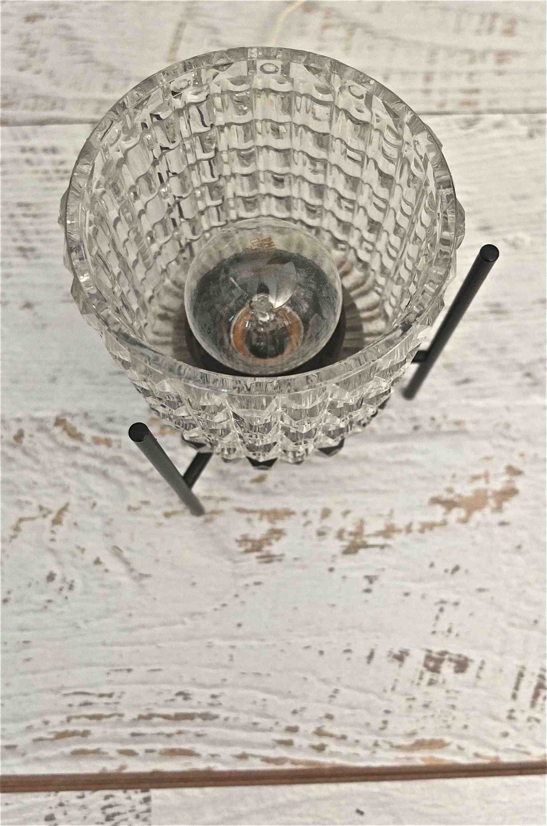 Slavia vintage détail lampe tchèque des années 60 Spoutnik