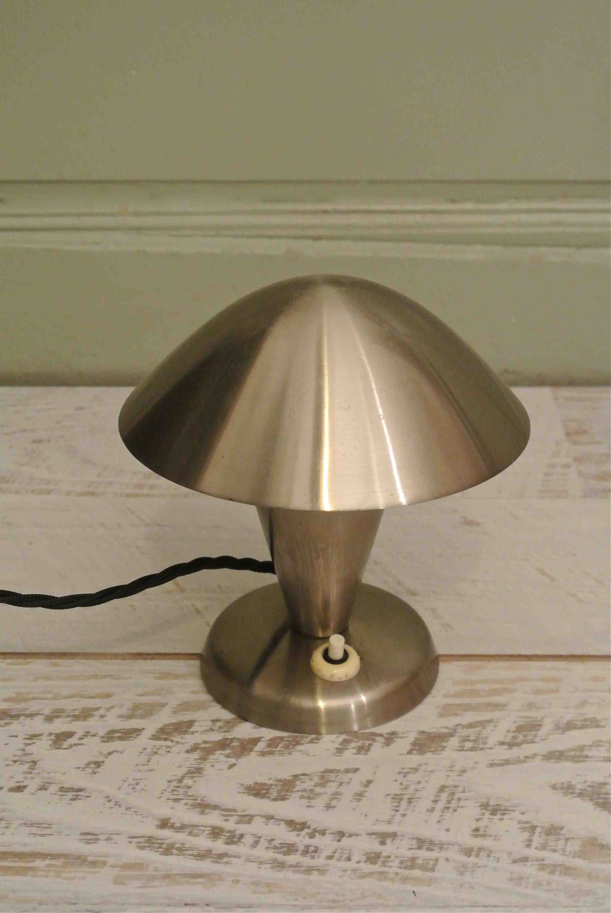 Slavia Vintage petite lampe chromée années 40 "MGM" photo générale
