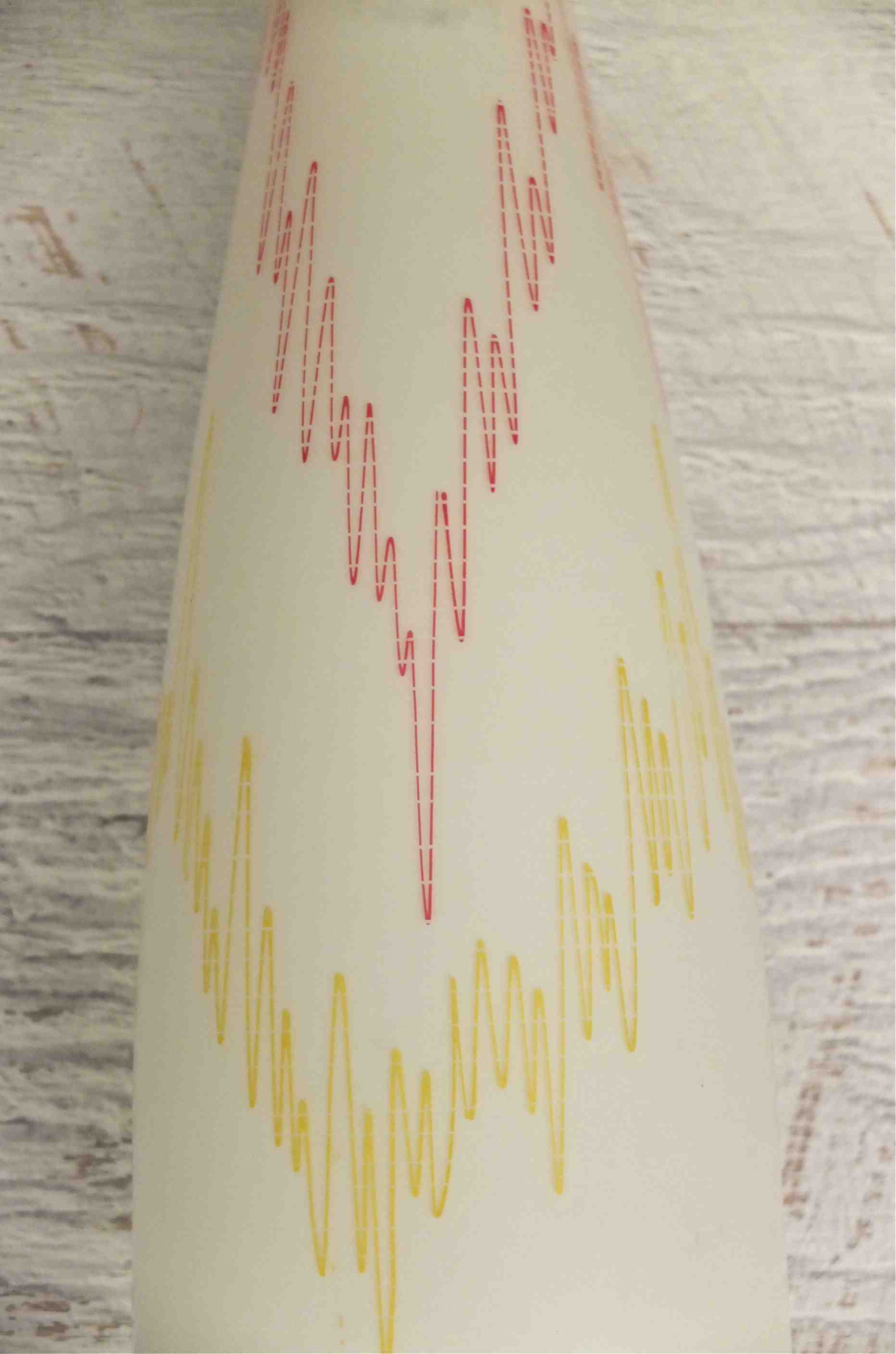 lampe en verre Bruxelles 58 "eclair" Slavia Vintage 6